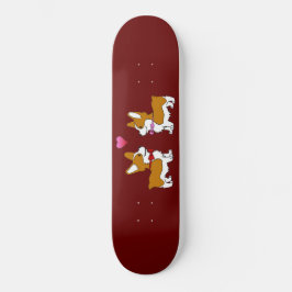 Skateboard Corgi Love