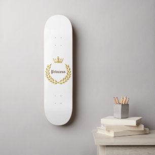 Skateboard Corona de oro de Princesa