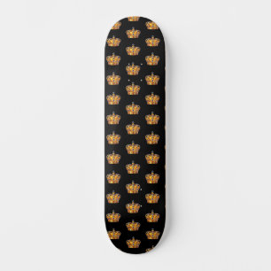Skateboard Corona dorada real