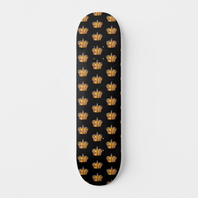 Skateboard Corona dorada real (Anverso)