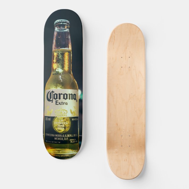 Skateboard Corona es la cerveza de México al patín (Anverso)