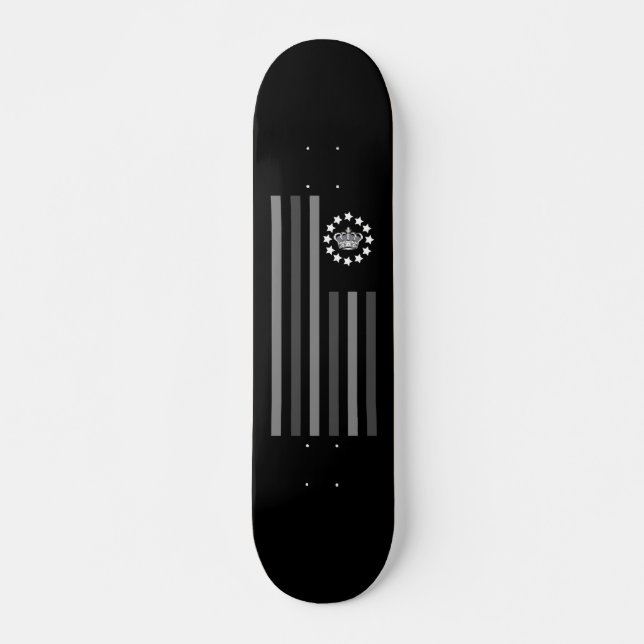 Skateboard Corona gris - Bandera (Anverso )