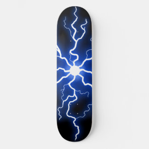 Skateboard Corriente Eléctrica Azul Fría