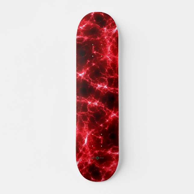 Skateboard Corrientes de la luz roja (Anverso )