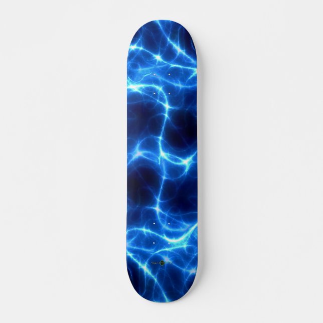 Skateboard Corrientes ligeras azules (Anverso )