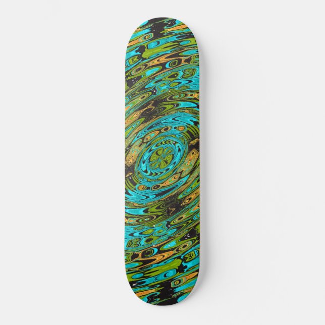 Skateboard Cosmic Liquid Glass Pattern (Anverso)
