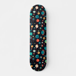 Skateboard Cosmic Pattern Planets and Stars