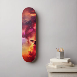 Skateboard Cosmos Space Sky Red Nebulosa