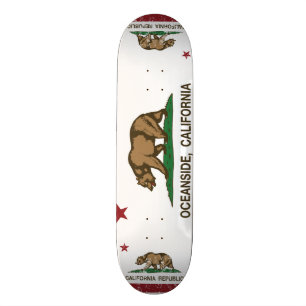 Skateboard Costa de la bandera del estado de California