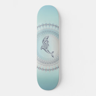 Skateboard Costa del delfín Mandala estilo playa