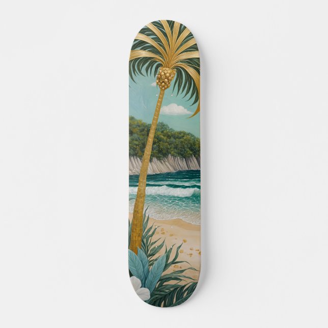 Skateboard Costas doradas (Anverso )