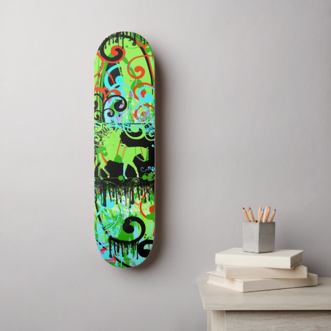 Skateboard Cowgirl Grunge (Arte de la pared)