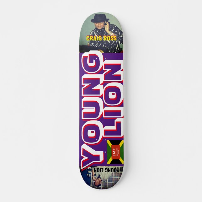 Skateboard CRAIG ROSS YOUNG LION 7 3/4" cubierta para skatebo (Anverso )
