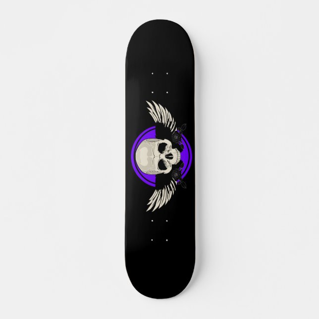 Skateboard Cráneo Ala - PURPLE (Anverso )