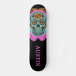Skateboard Cráneo de azúcar personalizado