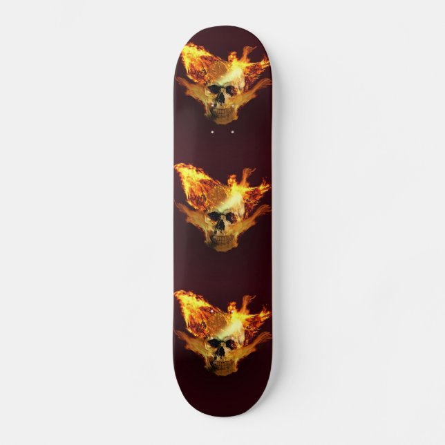 Skateboard Cráneo de floración (Anverso)