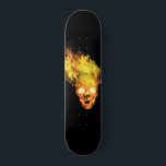 Skateboard Cráneo de incendios de llamas<br><div class="desc">Este diseño se puede personalizar eligiendo la opción personalizar para añadir texto o realizar otros cambios. Si este producto tiene la opción de transferir el diseño a otro artículo, asegúrese de ajustar el diseño para que se ajuste si es necesario. Contáctame en colorflowcreations@gmail.com si deseas tener este diseño en otro...</div>