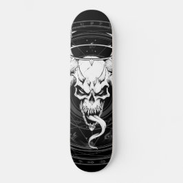 Skateboard Cráneo de muerte divino arcano (negro)