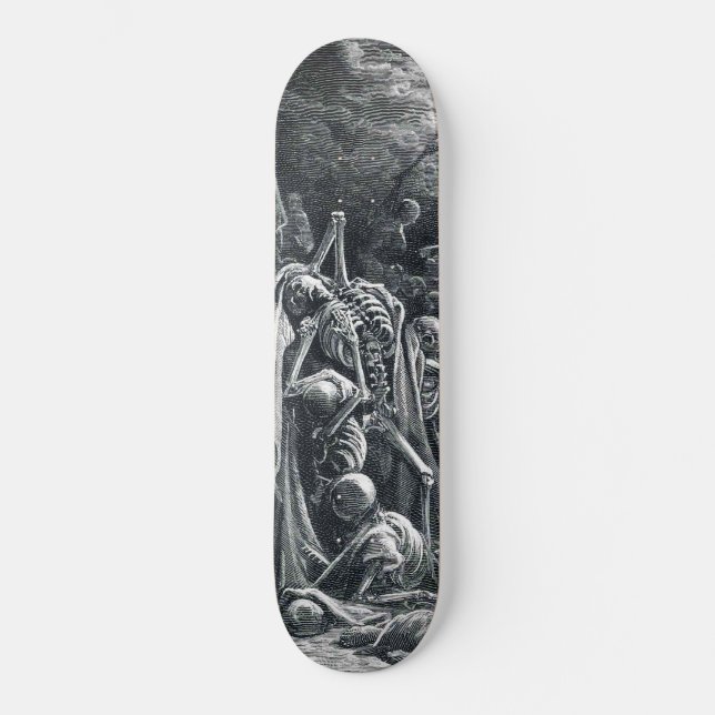 Skateboard cráneo de muertos (Anverso)