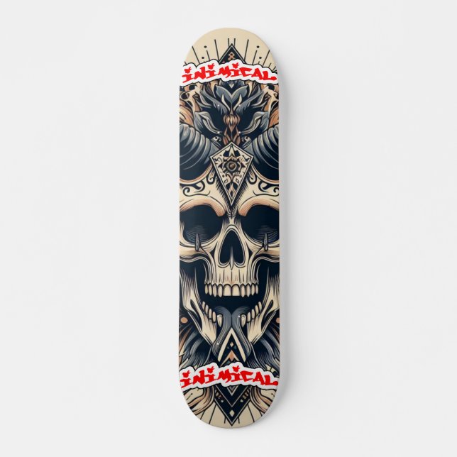 Skateboard Cráneo de Viking Inimical (Anverso )