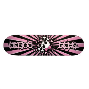 Skateboard Cráneo del poder del chica