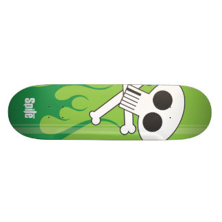 Skateboard Cráneo llameante