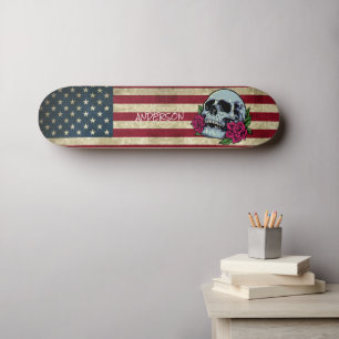 Skateboard Cráneo Norteamericano Personalizado
