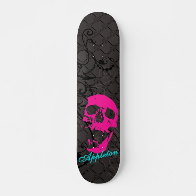 Skateboard Cráneo rosado de Appleton (Anverso )