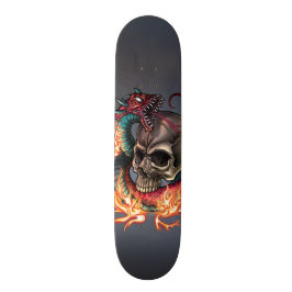 Skateboard Cráneo + Serpiente