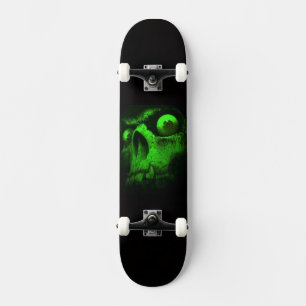 Skateboard Cráneo verde
