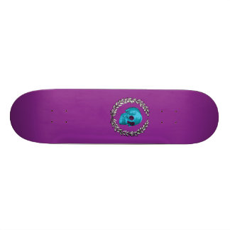 Skateboard Cráneo verde azulado de Keren Richter