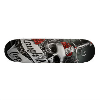 Skateboard Cráneo y rosas