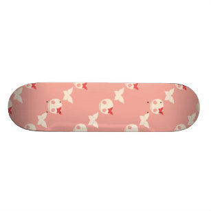 Skateboard Cráneos rosados lindos