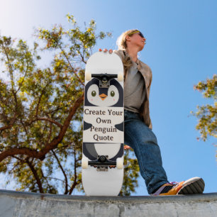 Skateboard Crea tu propia cita de pingüino