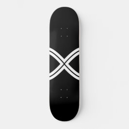 Skateboard Crea tu propia plantilla infinita en blanco y negr
