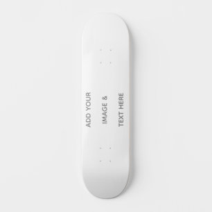 Skateboard Crea tu propio Ahorro de Fecha blanco