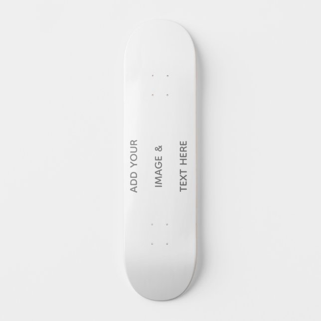 Skateboard Crea tu propio Ahorro de Fecha blanco (Anverso)
