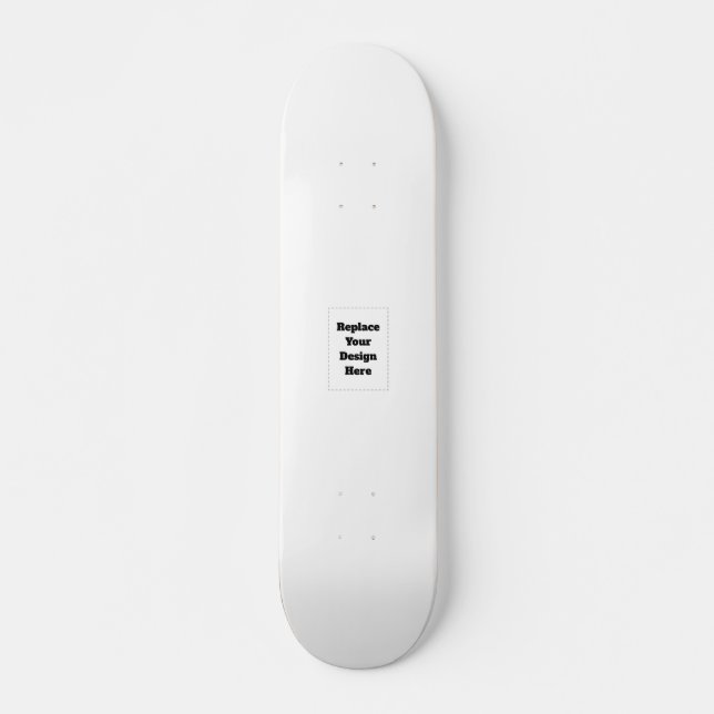 Skateboard Crea tu propio blanco  (Anverso )