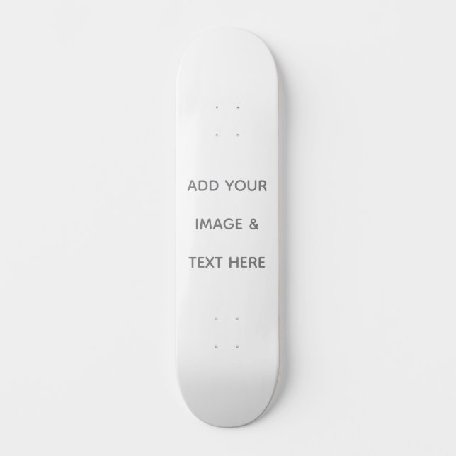Skateboard Crea tu propio blanco  (Anverso)