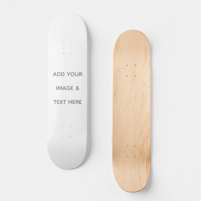 Skateboard Crea tu propio blanco  (Anverso)