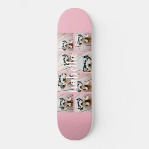 Skateboard Crea tu propio collage de 8 fotos con nombre perso