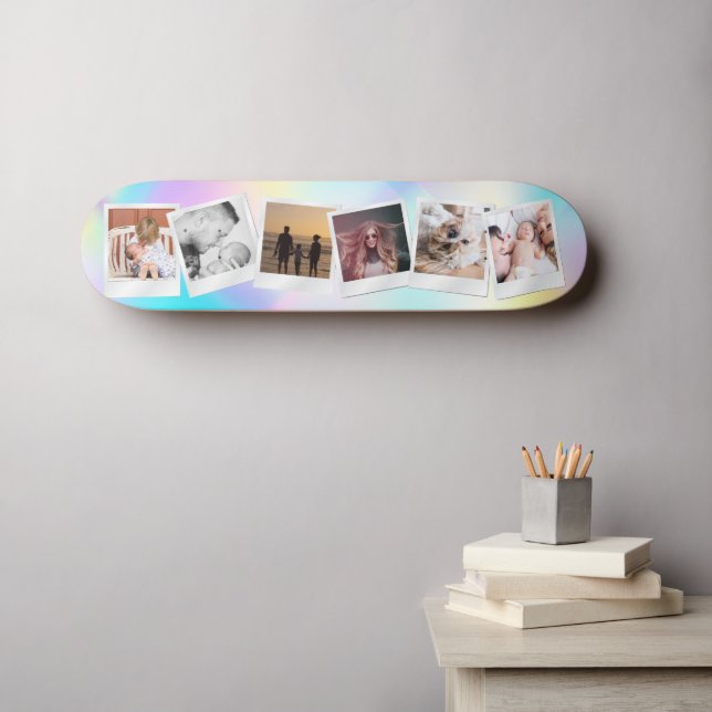 Skateboard Crea tu propio estilo burro-arcoiris moderno (Arte de pared (horz))