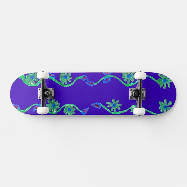 Skateboard Crea tu propio hermoso azul asombroso (Horz)