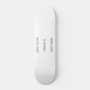 Skateboard Crea tu propio Save The Date blanco