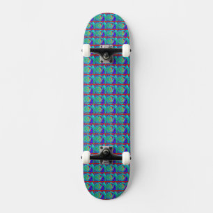 Skateboard Crea tus propios tonos brasileños de azul colorido