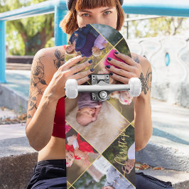 Skateboard Crear monograma Gold personalizado de 5 Collages d