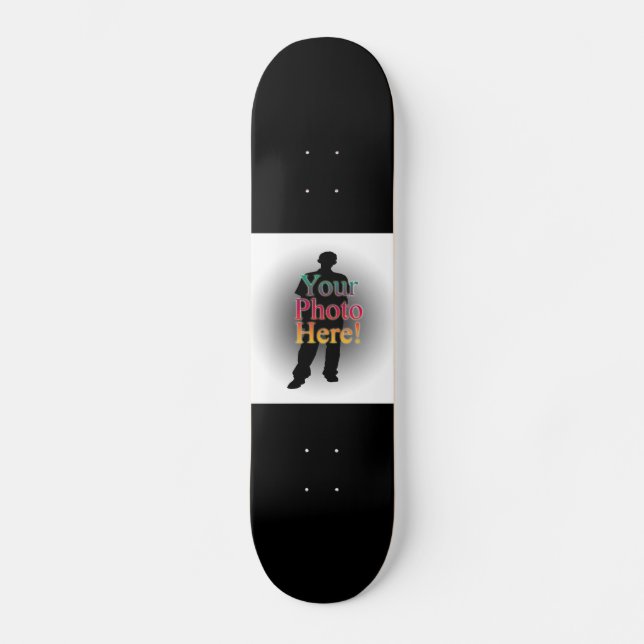 Skateboard Crear su propia foto personalizada Personalizado (Anverso)