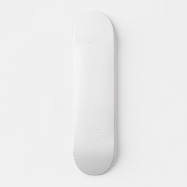 Skateboard Crear su propio Personalizado sólido blanco (Anverso )