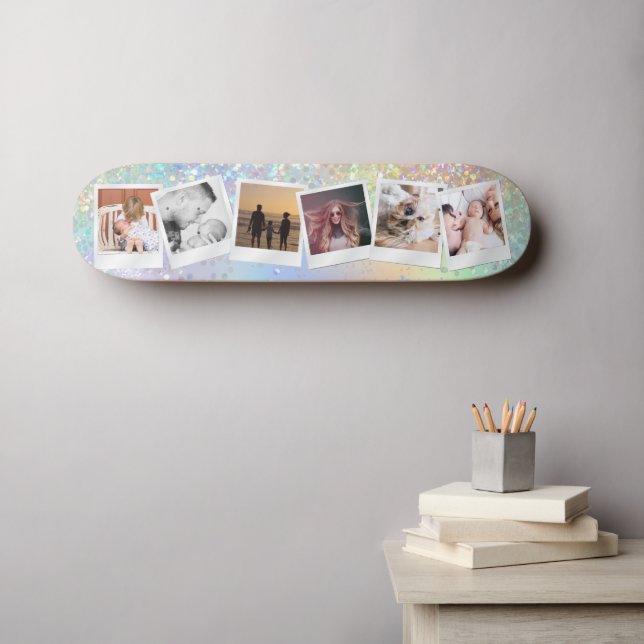 Skateboard Crear su propio Purpurina holográfico Sparkles Gir (Arte de pared (horz))