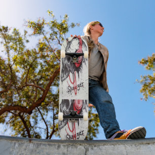 Skateboard Crear tu propio diseño estilo Skull de moda Edgy